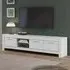 Lorenz Large TV Stand with 3 Doors - White, High Gloss