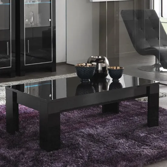 Lorenz Rectangular Coffee Table - Black High Gloss product