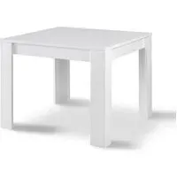 Lorenz Square Dining Table - White, High Gloss
