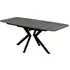 Loreto Extendable Dining Table - Grey Marble Effect, MDF