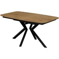 Loreto Extendable Dining Table - Natural Oak Effect, MDF
