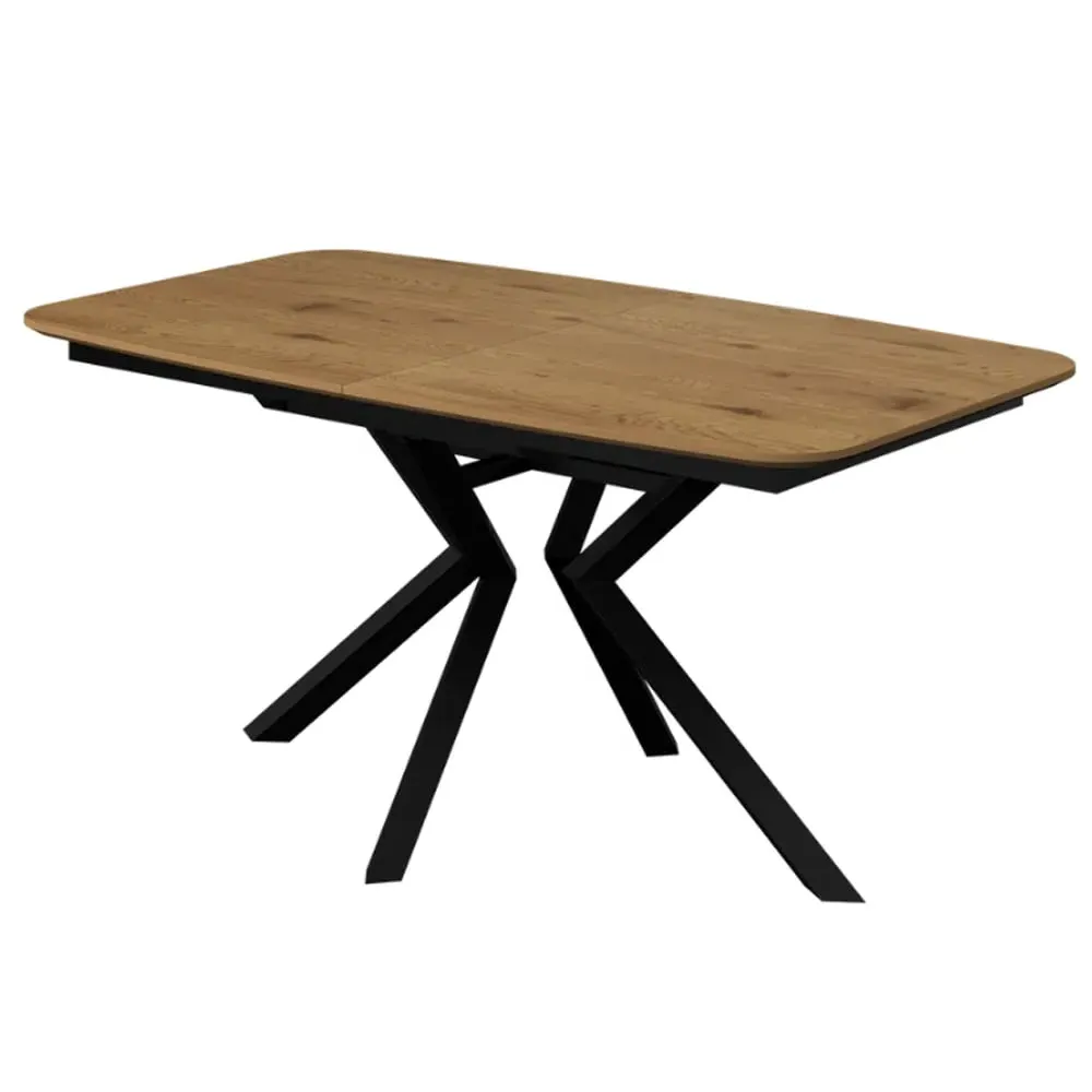 Loreto Extendable Dining Table - Natural Oak Effect, MDF