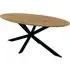 Loreto Oval Coffee Table - Natural Oak Effect, MDF