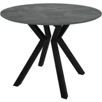 Loreto Round Dining Table - Grey Marble Effect