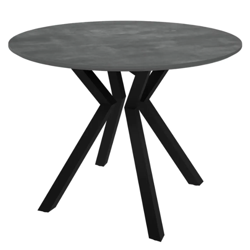 Loreto Round Dining Table - Grey Marble Effect