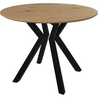 Loreto Round Dining Table - Natural Oak Effect