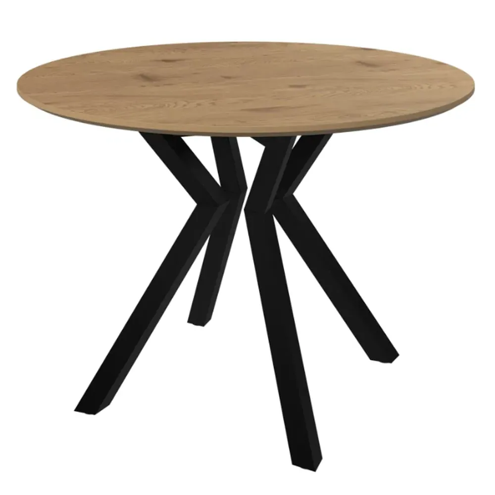 Loreto Round Dining Table - Natural Oak Effect image
