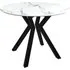 Loreto Round Dining Table - White Marble Effect