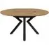 Loreto Round Extendable Dining Table - Natural Oak Effect, MDF