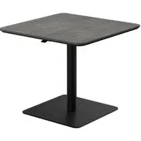 Loreto Square Bistro Bar Table - Grey Marble Effect
