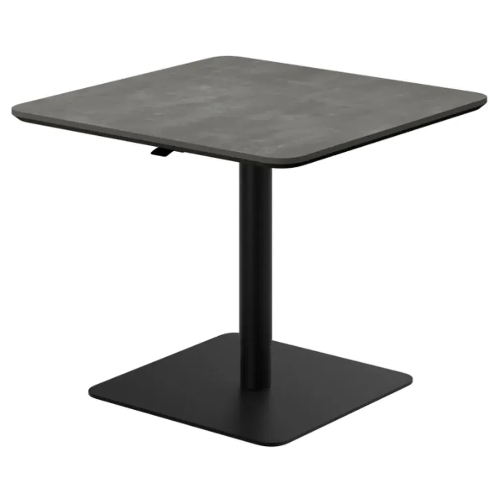 Loreto Square Bistro Bar Table - Grey Marble Effect image