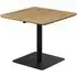 Loreto Square Bistro Bar Table - Natural Oak Effect