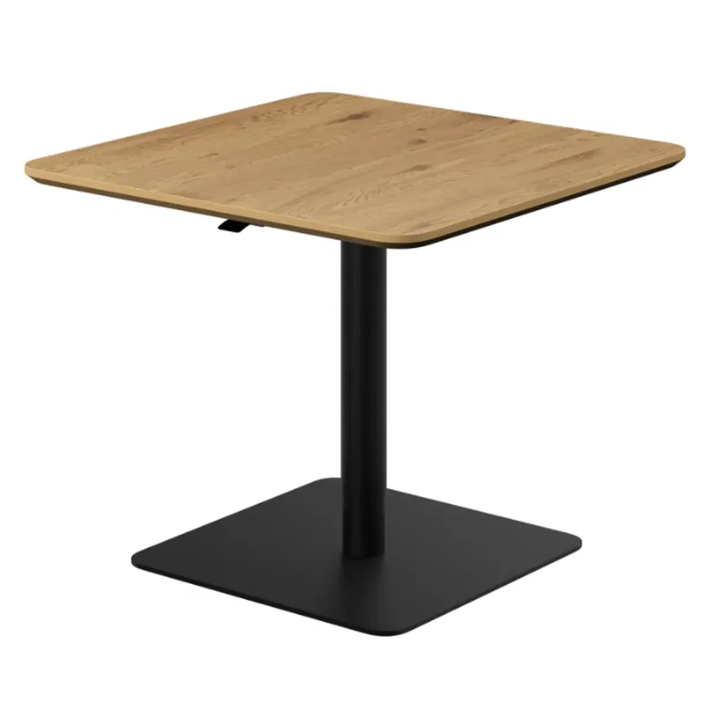 Loreto Square Bistro Bar Table - Natural Oak Effect