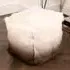 Loretta Ombre Pouffe - Brown, Goatskin