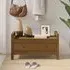 Lorman Hallway Seating Bench with 2 Drawers - Brown, Pine