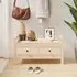 Lorman Hallway Seating Bench with 2 Drawers - Natural, Pine