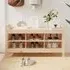 Lorman Shoe Storage Bench with 6 Shelves - Natural, Pine