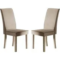 Losea Dining Chairs Set of 2 - Brown, Fabric alternate view
