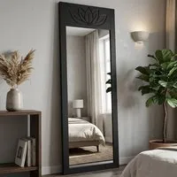 Lotus Glass Cheval Full-Length Mirror - Anthracite, Pine Wood alternate view