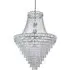 Louis Philipe 28 Light Chandelier - Chrome, Crystal
