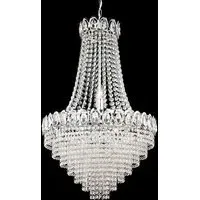 Louis Philipe 6 Light Crystal Chandelier - Chrome
