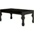 Louis Rectangular Coffee Table - Black, High Gloss