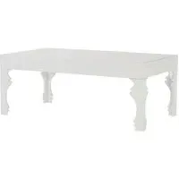Louis Rectangular Coffee Table - White, High Gloss