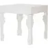Louis Rectangular Side Table - White, High Gloss