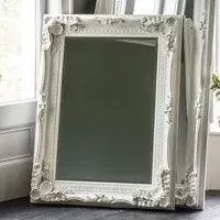 Louisa Rectangular Wall Mirror - Cream