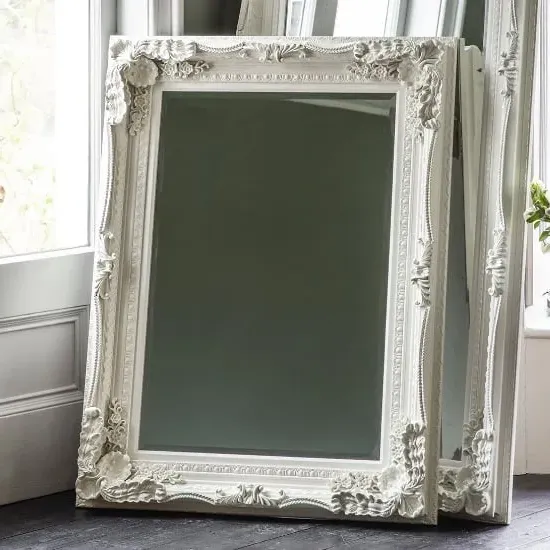 Louisa Rectangular Wall Mirror - Cream image
