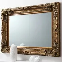 Louisa Rectangular Wall Mirror - Gold