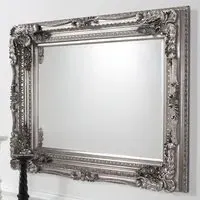 Louisa Rectangular Wall Mirror - Silver
