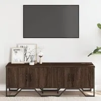 Louisa TV Stand with 4 Doors - Brown, Oak
