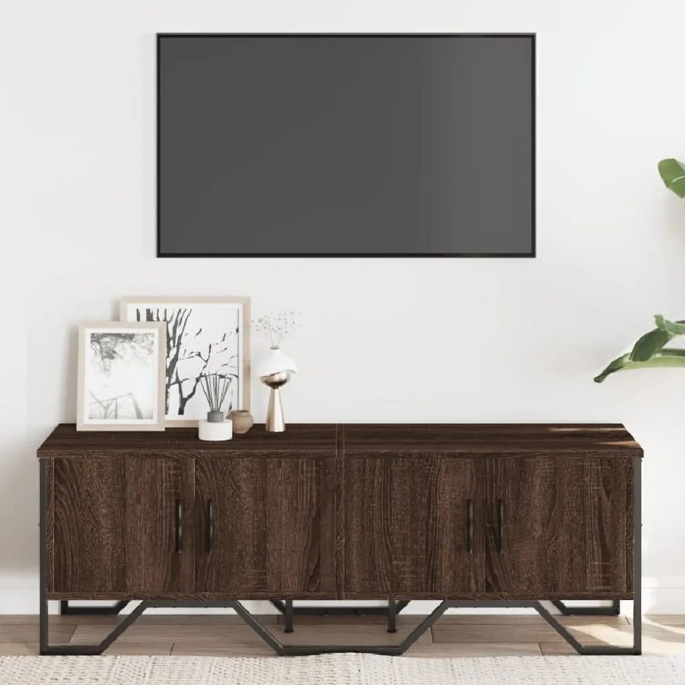 Louisa TV Stand with 4 Doors - Brown, Oak image