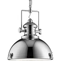 Louisiana Ceiling Pendant Light - Chrome, Steel