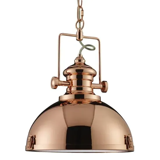 Louisiana Ceiling Pendant Light - Copper, Steel