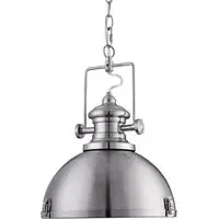 Louisiana Ceiling Pendant Light - Silver, Steel