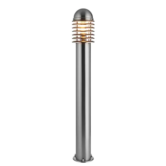 Louvre Outdoor Bollard - Polished Stainless Steel product