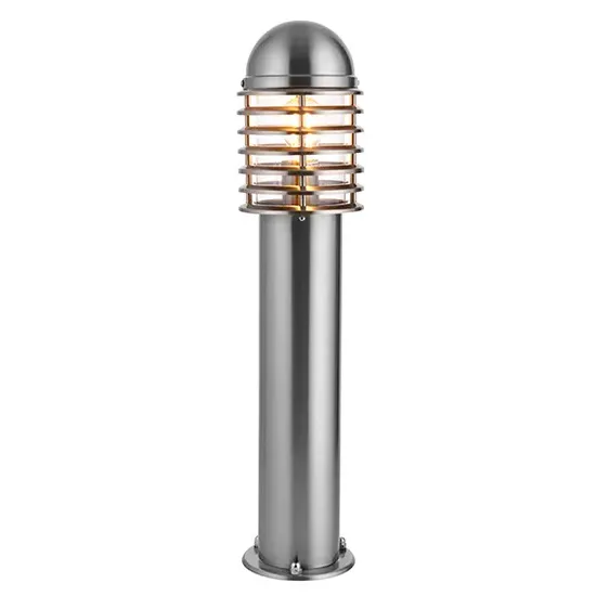 Louvre Outdoor Post Light - Polished Stainless Steel product