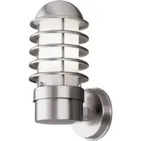 Louvre Outdoor Wall Light - White, Stainless Steel