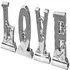 Love Letters Ceramic Ornament Set - Mirror Finish
