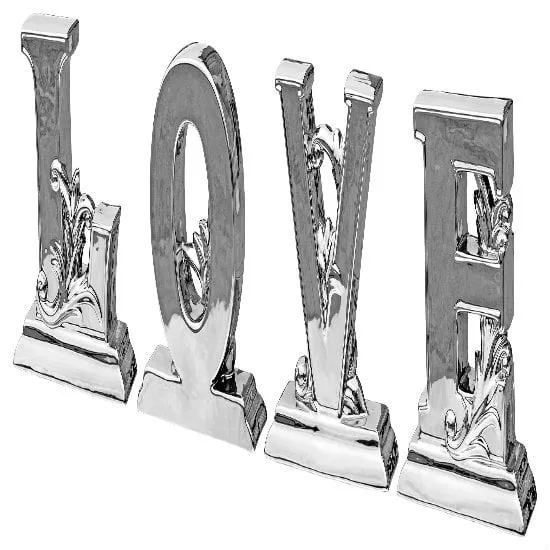 Love Letters Ceramic Ornament Set - Mirror Finish image