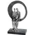 Love Place Poly Design Sculpture - Antique Silver, Grey