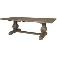 Lovito Rectangular Dining Table - Rustic Teak