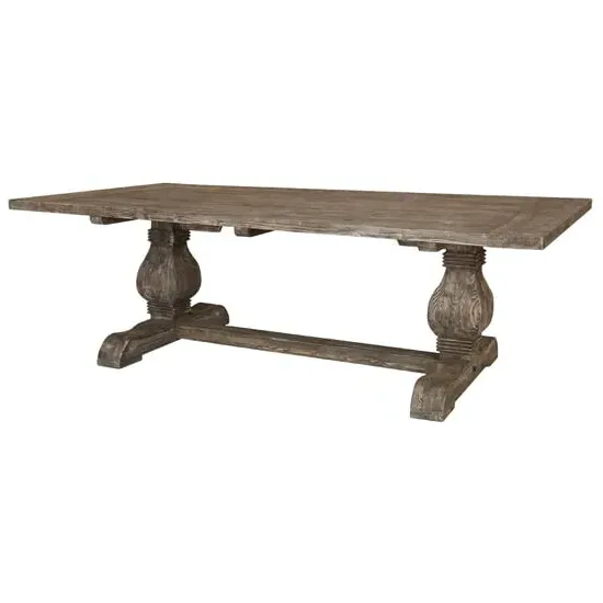 Lovito Rectangular Dining Table - Rustic Teak