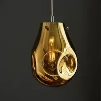 Lowell Blown Glass Ceiling Pendant Light - Gold