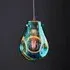 Lowell Blown Glass Ceiling Pendant Light - Petrol