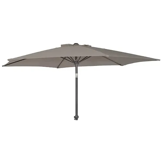Loxe Round Parasol with Tilt and Crank - Charcoal, Olefin