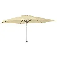 Loxe Round Parasol with Tilt and Crank - Ecru, Olefin