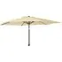 Loxe Round Parasol with Tilt and Crank - Ecru, Olefin